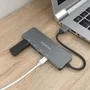 Aisens Hub USB 3.2 Gen2 10G A106-0696 / 2xUSB-A / 2xUSB Tipo-C / Gris / 15cm